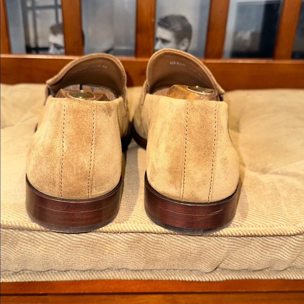 Vince Camuto Premium Dress Men's Tan Suede Loafers.  These loafers are perfect. - Picture 6 of 12